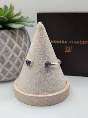 MONICA VINADER Siren Silver Cuff Bracelet with Kyanite